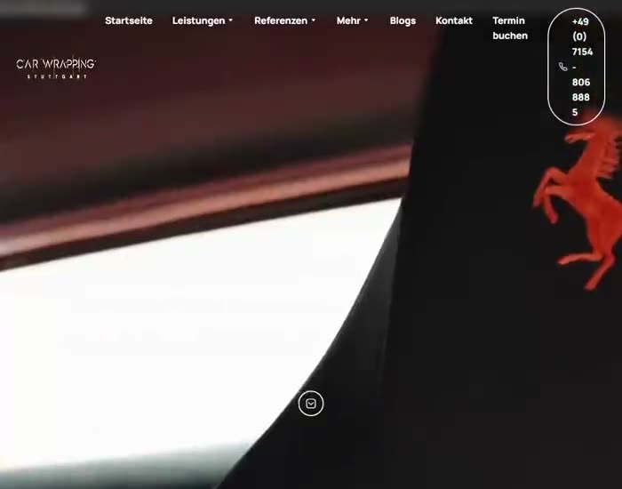 Website Car Wrapping Stuttgart – Fahrzeugfolierung, Webdesign von Lokalheld digital